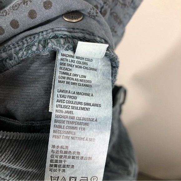 Free People Sun Chaser Cord Skinny Ankle Pants High Ride Button Fly 30 OB1067711 - Picture 9 of 10